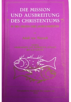 Die Mission und Ausbreitung des Christentums, 1924 r.