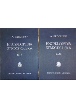 Encyklopedia staropolska, 1939 r. Zestaw 2 książek