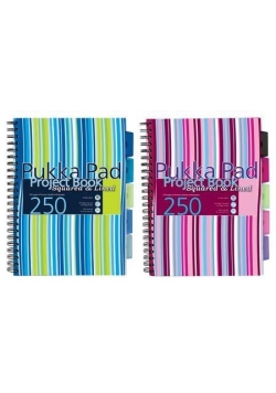 Project Book Stripe A4/125K kr+lin (3szt) PUKKA