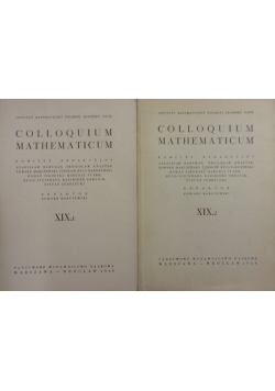 Colloquium Mathematicum XIX  1,2