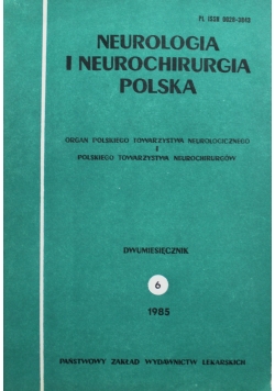Neurologia i neurochirurgia Polska Nr 6
