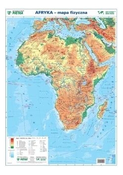 Afryka 1:19 000 000 mapa pol. i fiz. ścienna