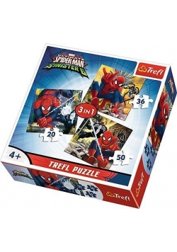 Puzzle 3w1 Świat Spider-Mana TREFL