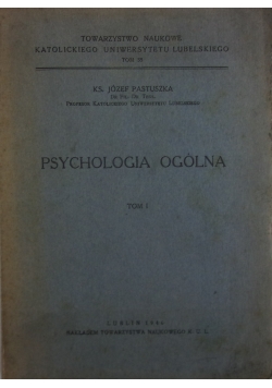 Psychologia ogólna tom I 1946 r