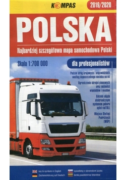 Mapa samochodowa Polski dla profesjonalistów 1:700 000