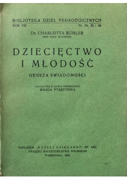 Dziecięctwo i młodość 1933 r.