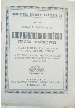 Gody Bożego Narodzenia, 1927 r.