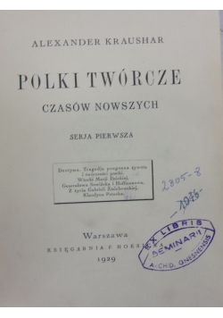 Polki Twórcze czasów nowoczesnych ,1929r.