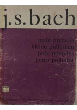 J.S. Bach małe preludium na fortepian