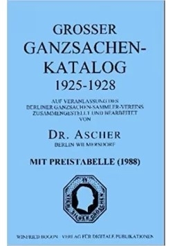 Grosser ganzsachen katalog 1925 - 1928