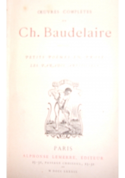 Ch. Baudelaire, 1889r.