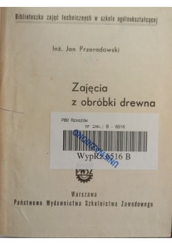 Zajęcia z obróbki drewna