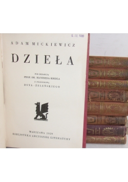 Dziełka ,zestaw 9 książek ,1929 r.