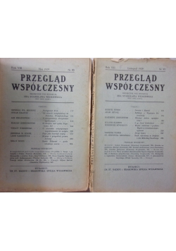 Przegląd współczesny, nr. 85 i 91 rok VIII, 1929 r.
