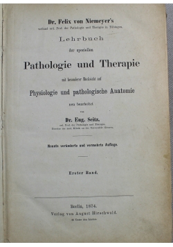 Pathologie und Therapie 1874