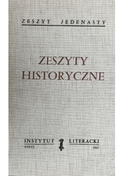 Zeszyty historyczne zeszyt 11