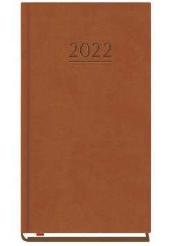 Terminarz 2022 Kieszonkowy Brązowy T-231V-S2