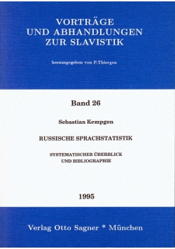 Vortrage und abhandlungen zur slavistik, band 26