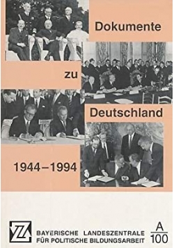 Dokumente zu Deutschland 1944 - 1994