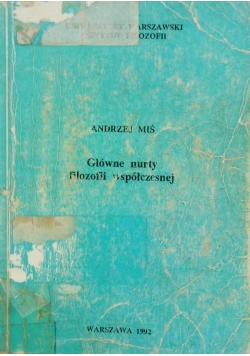 Główne nurty filozofii współczesnej