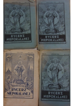 Rycerz Niepokalanej,nr 5,9,10,11, 1933r.