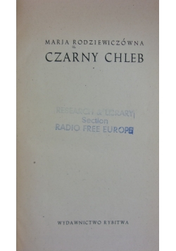 Czarny chleb