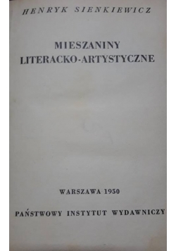 Mieszaniny Literacko - Artystyczne , 1950 r.