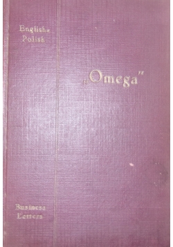 "Omega"  Wzory angielsko-polskich listów handlowych, 1920 r.