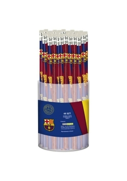 Ołówek z gumką FC Barcelona 10/48 sztuk