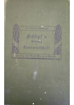 Schlipfs handbuch der Landmirtschaft, 1914 r.