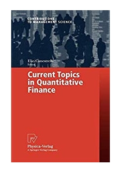 Current topics in quantitative finance