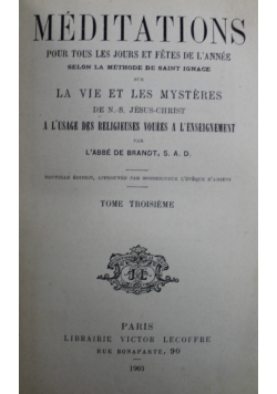 Meditations Tom III 1933 r