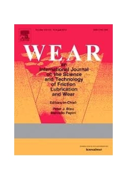 Wear an International Journal on the Science and Technology of Friction Lubrication and Wear