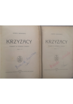 Krzyżacy zestaw 2 książek, 1931 r.