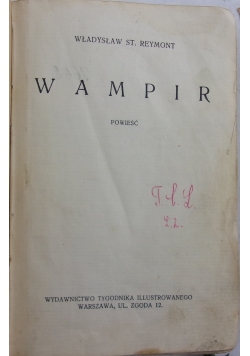 Wampir, 1931 r.