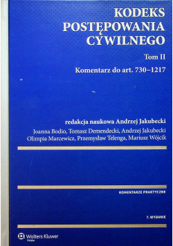 Kodeks postępowania cywilnego Tom II