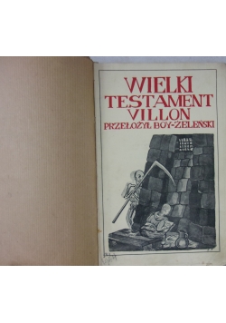 Wielki Testament Villon, 1927