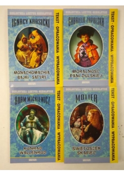 Biblioteka Lektur Szkolnych: Konrad Wallenrod / Świętoszek / Skąpiec / Moralność Pani Dulskiej / Monachomachia / Bajki / Satyry