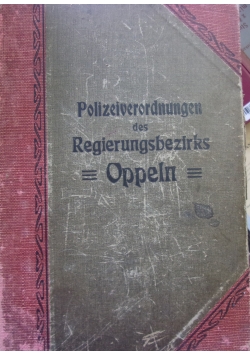 Polizeiverordnungen des Regierungsbezirks, 1911 r.