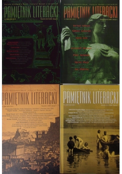 Pamiętnik literacki, zestaw 4 książek