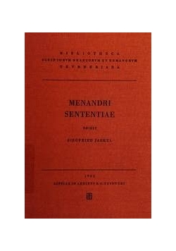 Menandri sententiae