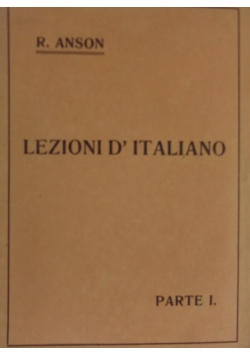 Lezioni d'italiano Parte I, 1929 r.