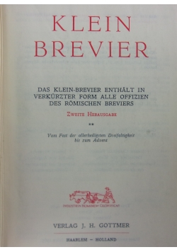 Klein Brevier