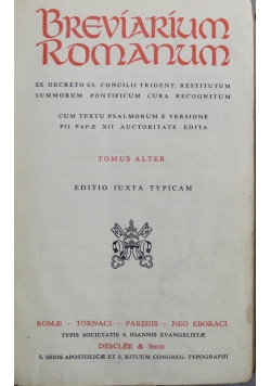 Breviarium Romanum 1962 r.