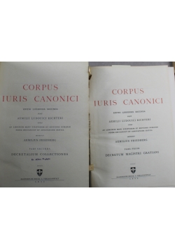 Corpus Iuris Canonici 2 tomy