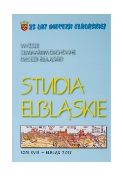 Studia elbląskie, tom XVIII