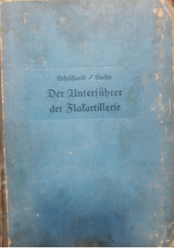 Der Unterfuhrer der Flakartillerie, 1937 r.