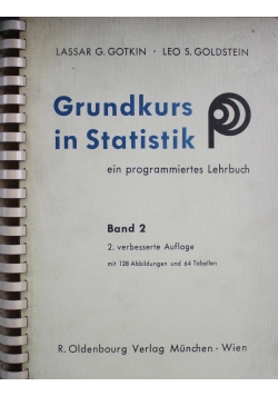 Grundkurs in Statistik Ein programmiertes Lehrbuch Band 2
