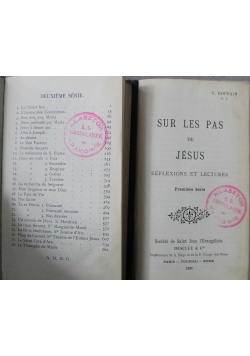 Sur Les Pas De Jesus Tom I i II 1926 r.