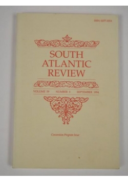 South Atlantic Review. Vol. 59. No. 3 1994